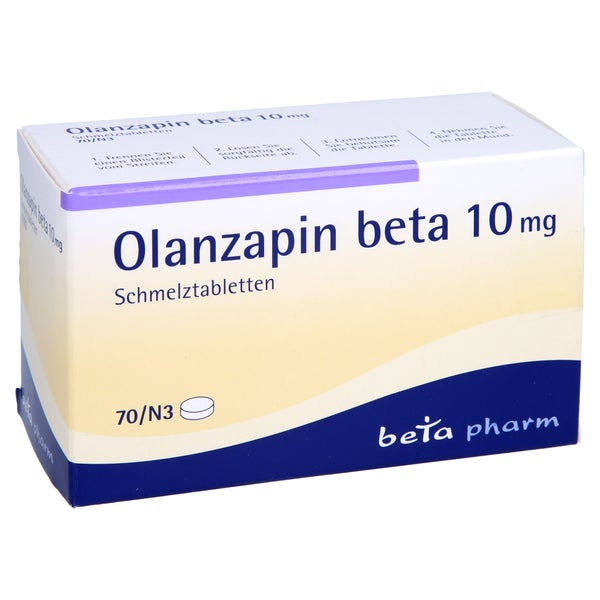 Olanzapin beta 10 mg Schmelztabletten 70 St