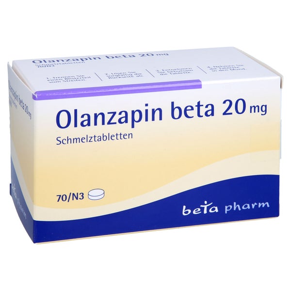 Olanzapin beta 20 mg Schmelztabletten 70 St