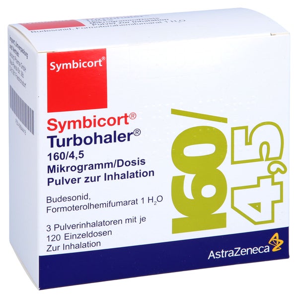 SYMBICORT Turbohaler 160/4,5 µg/Dosis 120 ED 3 St