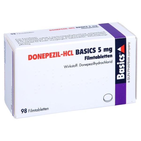 Donepezil-hcl Basics 5 mg Filmtabletten 98 St