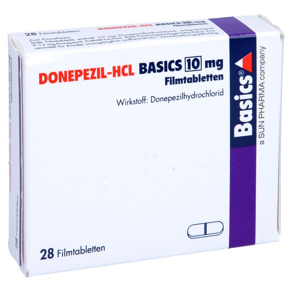 DONEPEZIL-HCL BASICS 10 mg Filmtabletten 28 St