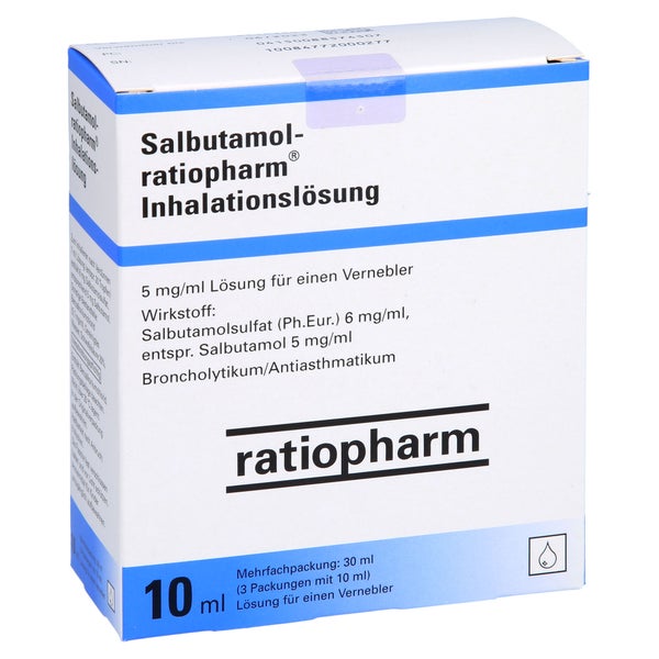 SALBUTAMOL-ratiopharm Lösung f.e.Vernebler 3X10 ml