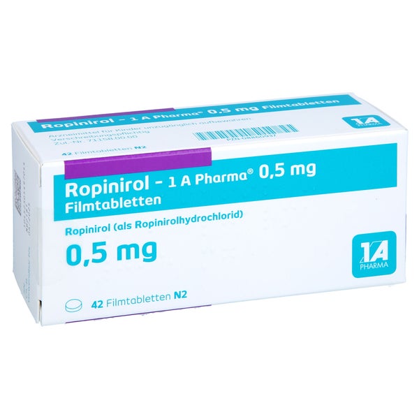 ROPINIROL-1A Pharma 0,5 mg Filmtabletten 42 St