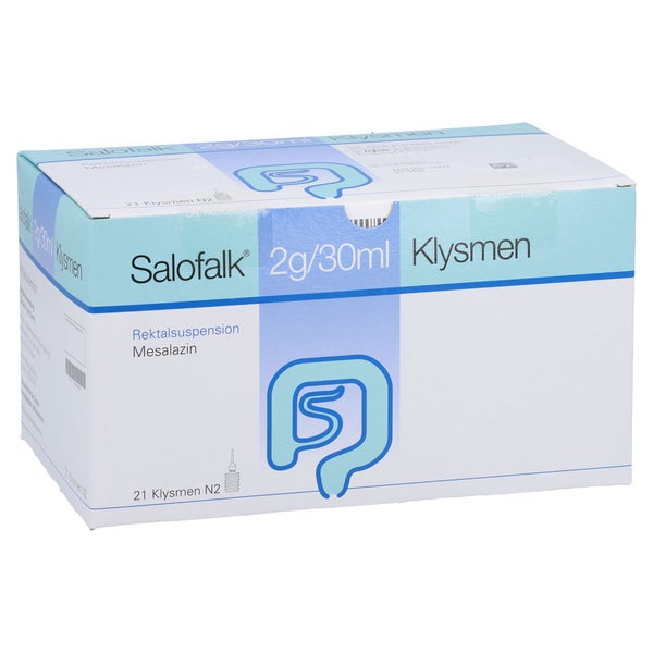 SALOFALK 2 g/30 ml Klysmen Rektalsuspension 21 St