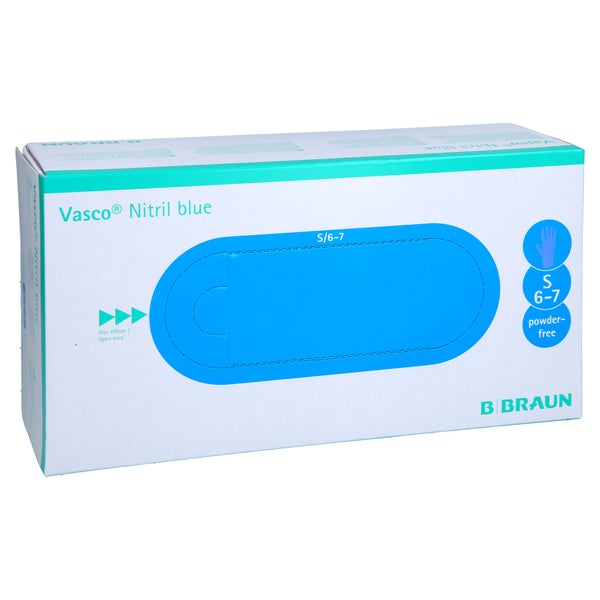 Vasco Nitril blue Untersuchungshandschuhe Größe S 150 St