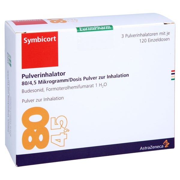 SYMBICORT Pulverinhalator 80/4,5µg 120 ED 3 St