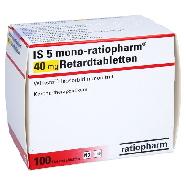 IS 5 mono-ratiopharm 40 mg Retardtabletten 100 St