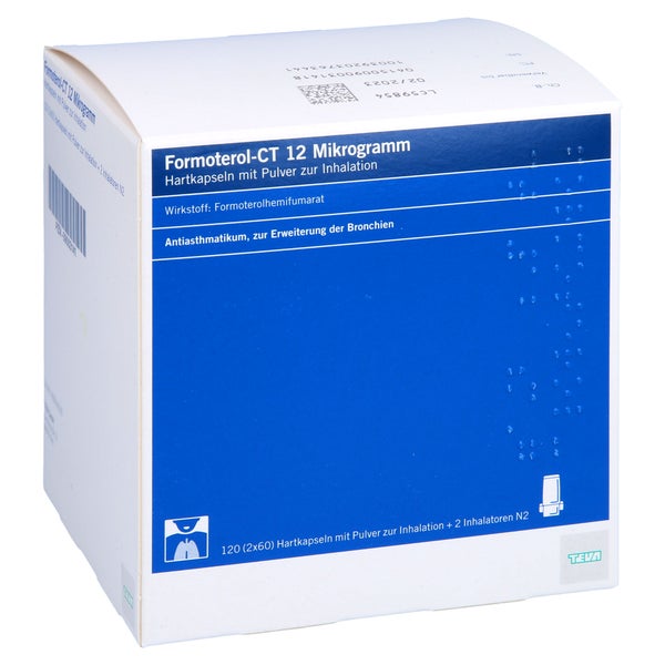 FORMOTEROL-CT 12 Mikrogramm Hartkps.m.Plv.z.Inhal. 120 St