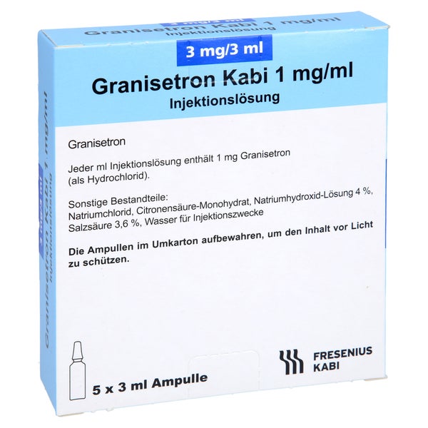 GRANISETRON Kabi 3 mg/3 ml Injektionslösung 5X3 ml