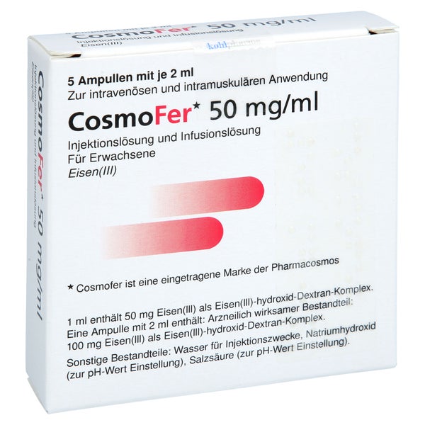 COSMOFER 50 mg/ml Injektions-/Infusionslösung 5X2 ml