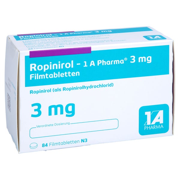 Ropinirol-1a Pharma 3 mg Filmtabletten 84 St