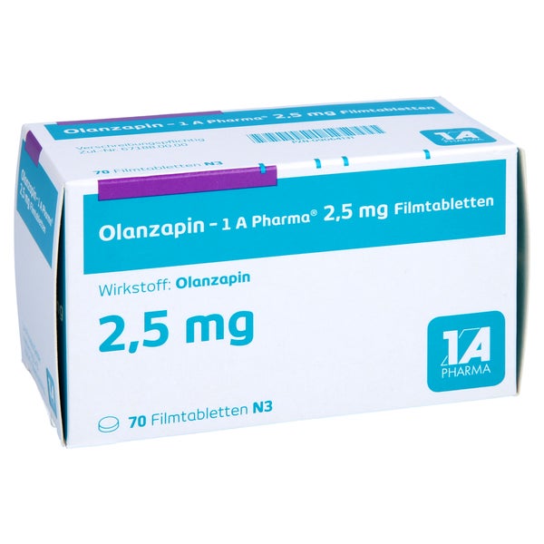 OLANZAPIN-1A Pharma 2,5 mg Filmtabletten 70 St