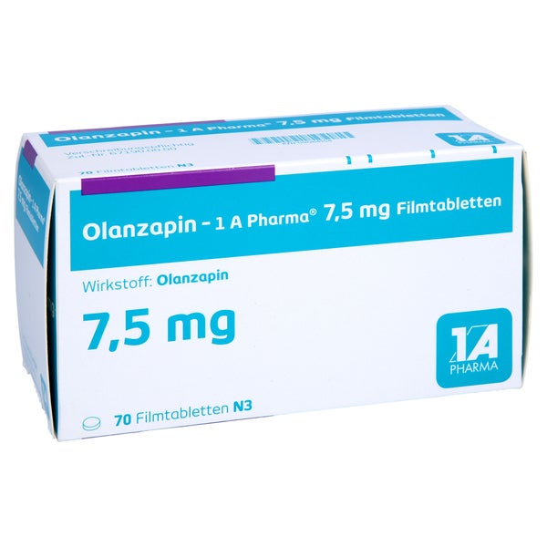 OLANZAPIN-1A Pharma 7,5 mg Filmtabletten 70 St