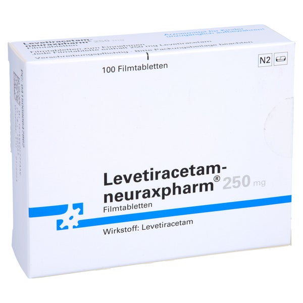 LEVETIRACETAM-neuraxpharm 250 mg Filmtabletten 100 St