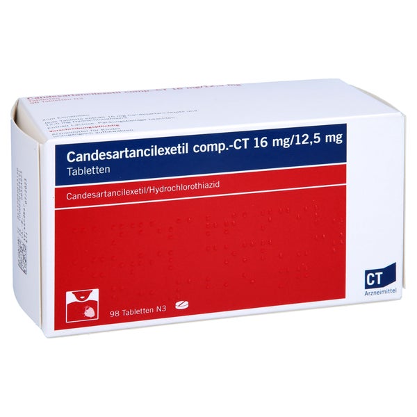 CANDESARTANCILEXETIL comp.-CT 16 mg/12,5 mg Tabl. 98 St