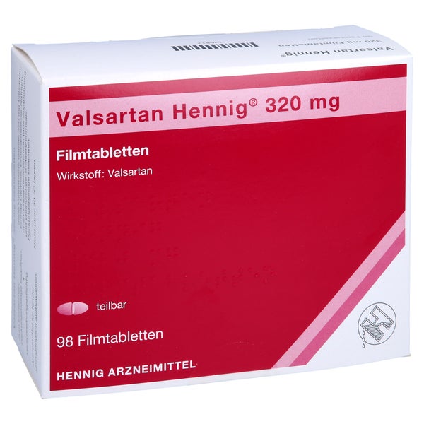 Valsartan Hennig 320 mg Filmtabletten 98 St