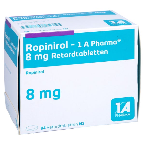 ROPINIROL-1A Pharma 8 mg Retardtabletten 84 St