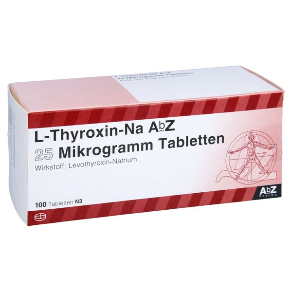 L-THYROXIN-Na AbZ 25 Mikrogramm Tabletten 100 St