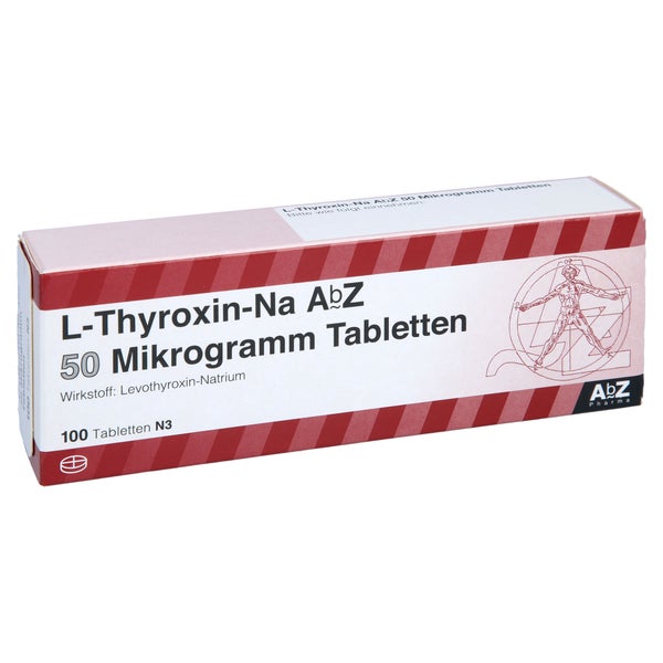L-THYROXIN-Na AbZ 50 Mikrogramm Tabletten 100 St