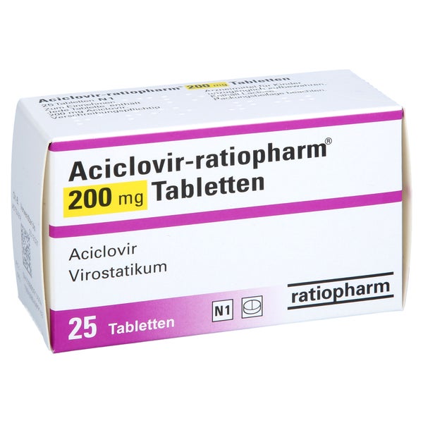 Aciclovir-ratiopharm 200 mg Tabletten 25 St