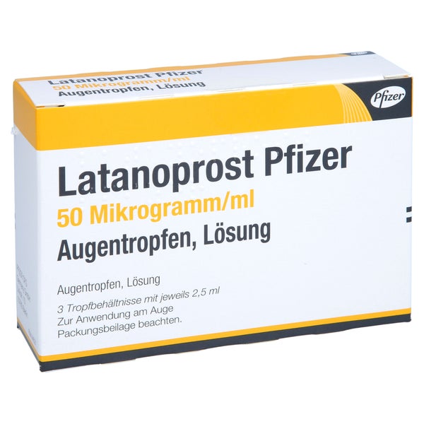 LATANOPROST Pfizer 50 Mikrogramm/ml Augentropfen 3X2,5 ml