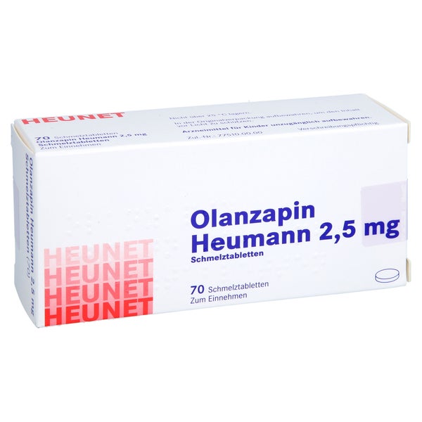OLANZAPIN Heumann 2,5 mg Schmelztabletten Heunet 70 St