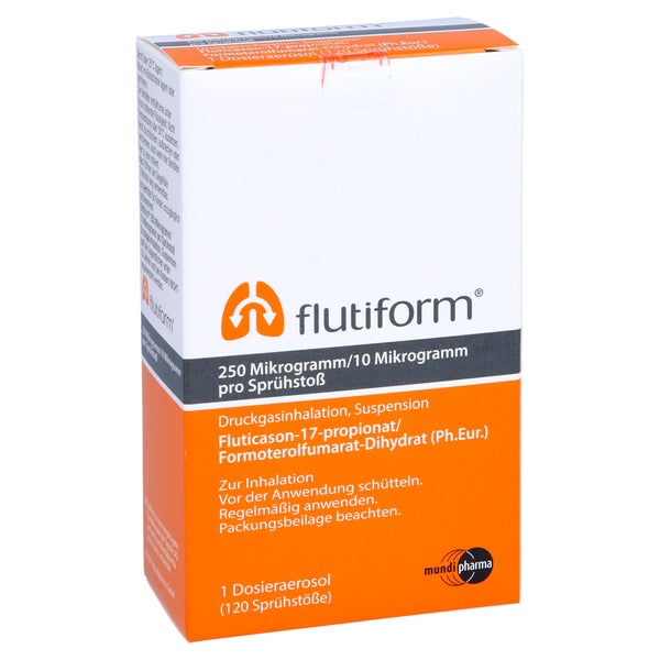 FLUTIFORM 250 µg/10 µg 120 Hub Dosieraerosol 1 St