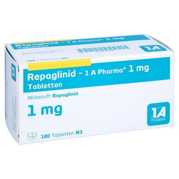 Repaglinid-1a Pharma 1 mg Tabletten 180 St