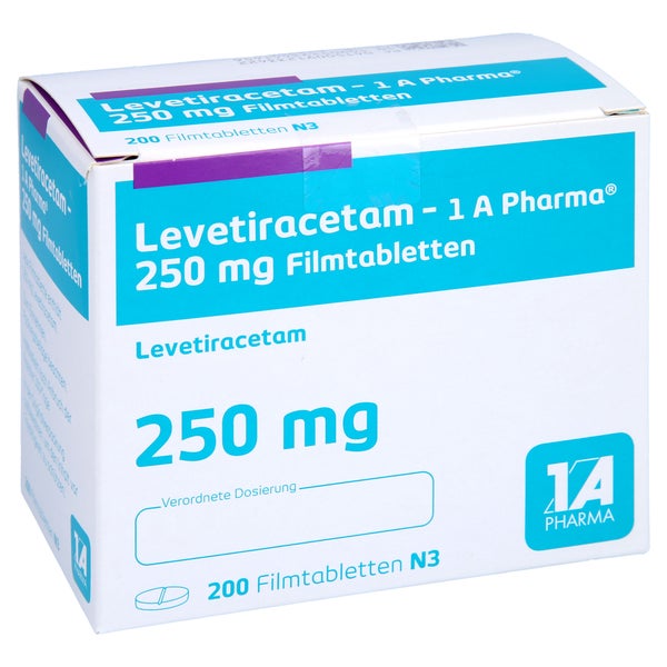 LEVETIRACETAM-1A Pharma 250 mg Filmtabletten 200 St