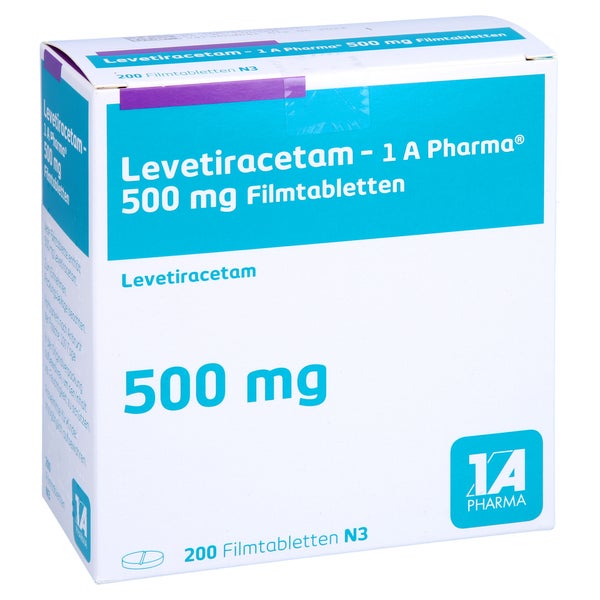LEVETIRACETAM-1A Pharma 500 mg Filmtabletten 200 St