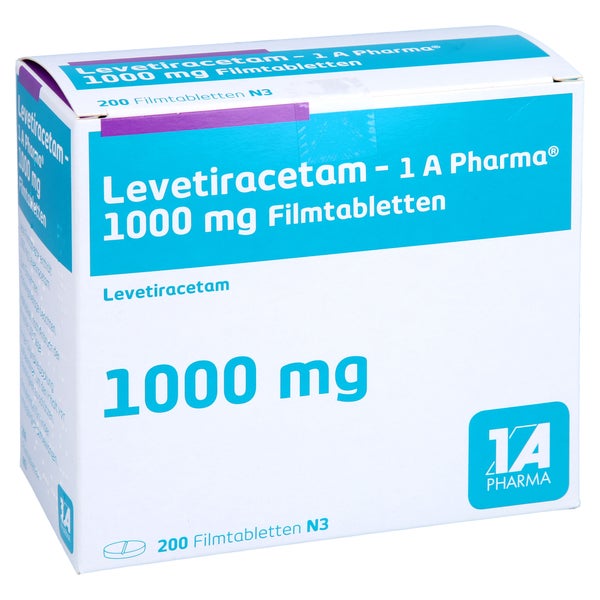 LEVETIRACETAM-1A Pharma 1000 mg Filmtabletten 200 St