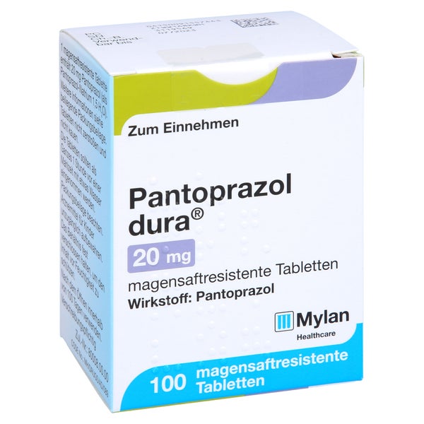PANTOPRAZOL dura 20 mg magensaftres.Tabletten 100 St