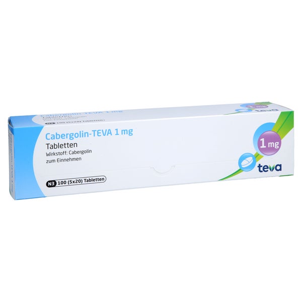 Cabergolin Teva 1 mg Tabletten 100 St