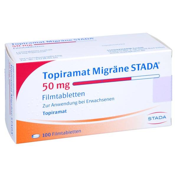 TOPIRAMAT Migräne STADA 50 mg Filmtabletten 100 St