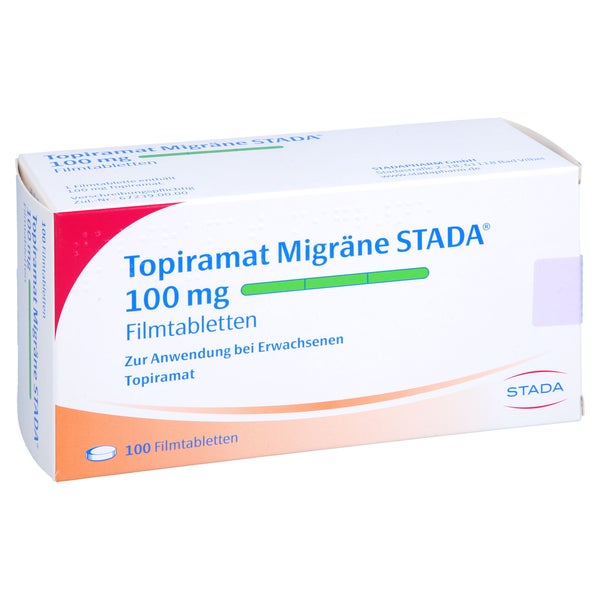 TOPIRAMAT Migräne STADA 100 mg Filmtabletten 100 St