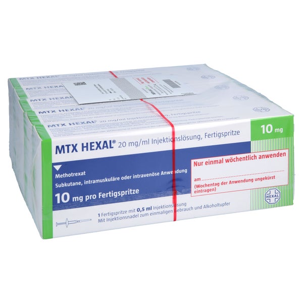 MTX HEXAL 10 mg (20 mg/ml) Inj.-Lsg.i.e.F.-Sp. 5 St