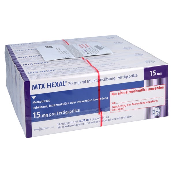 MTX HEXAL 15 mg (20 mg/ml) Inj.-Lsg.i.e.F.-Sp. 5 St