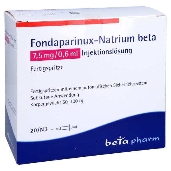 FONDAPARINUX-Natrium beta 7,5mg/0,6ml Inj.-L.F.-Sp 20 St