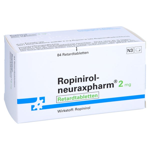ROPINIROL-neuraxpharm 2 mg Retardtabletten 84 St