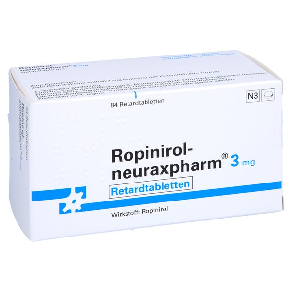 ROPINIROL-neuraxpharm 3 mg Retardtabletten 84 St