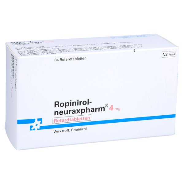 ROPINIROL-neuraxpharm 4 mg Retardtabletten 84 St
