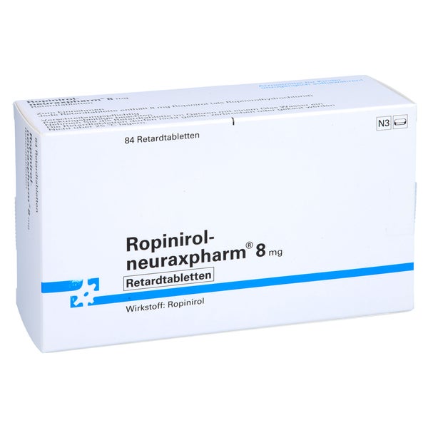 ROPINIROL-neuraxpharm 8 mg Retardtabletten 84 St