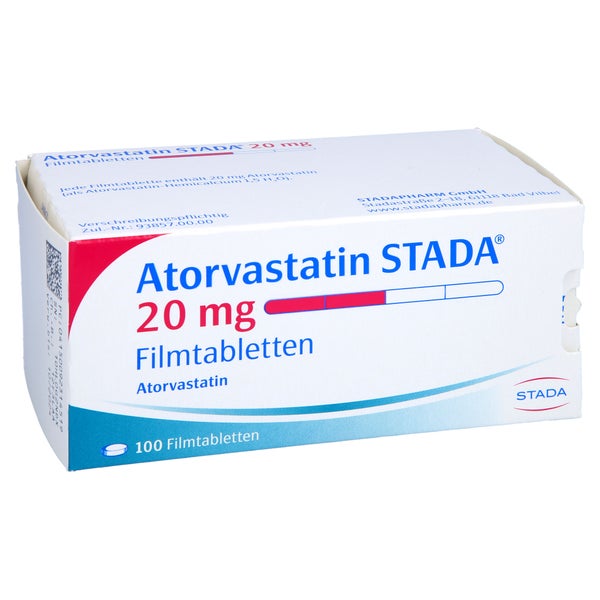Atorvastatin Stada 20 mg Filmtabletten 100 St