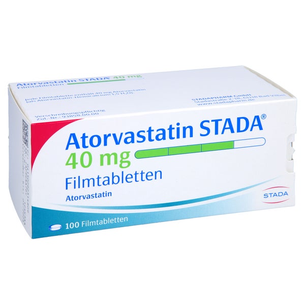 Atorvastatin Stada 40 mg Filmtabletten 100 St