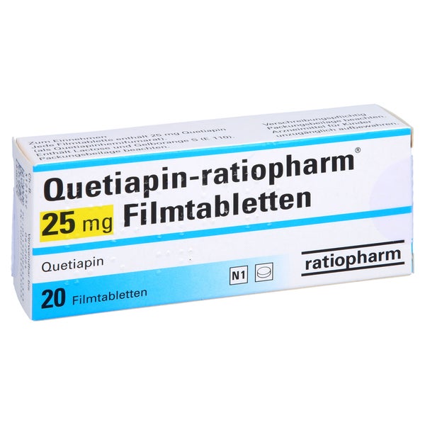 QUETIAPIN-ratiopharm 25 mg Filmtabletten 20 St