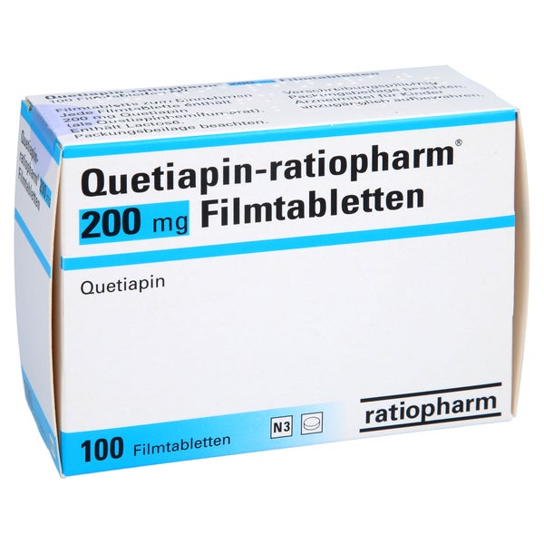 QUETIAPIN-ratiopharm 200 mg Filmtabletten 100 St