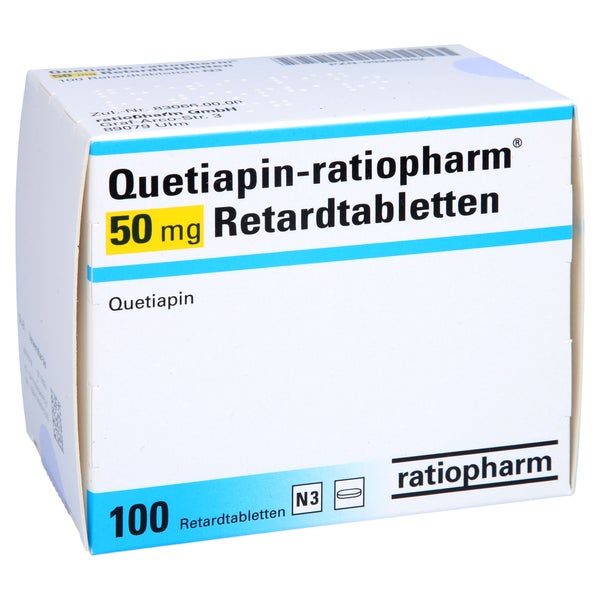 QUETIAPIN-ratiopharm 50 mg Retardtabletten 100 St
