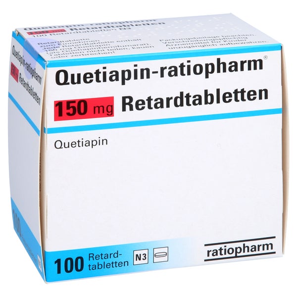 QUETIAPIN-ratiopharm 150 mg Retardtabletten 100 St
