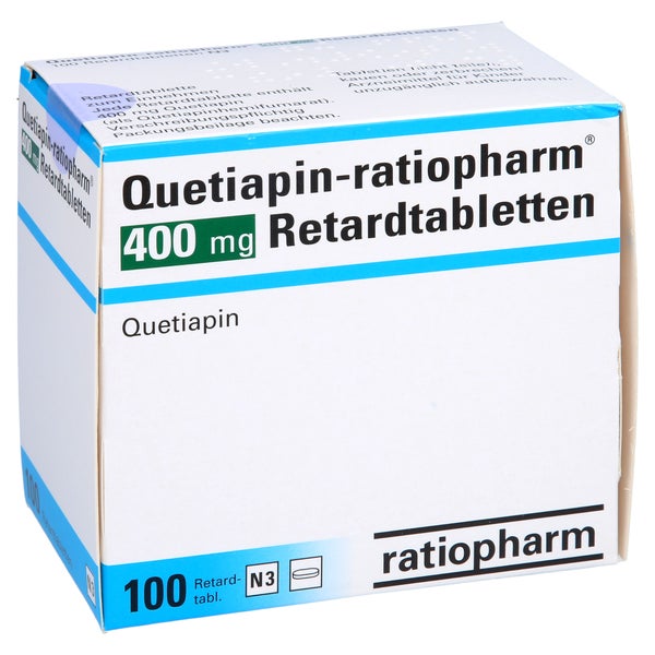 QUETIAPIN-ratiopharm 400 mg Retardtabletten 100 St