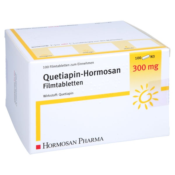 Quetiapin Hormosan 300 mg Filmtabletten 100 St